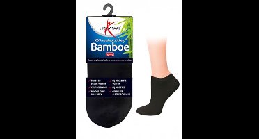 Lucovitaal - Bamboe - Enkelsok - Zwart - Maat 39-42 - 1 paar