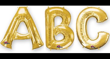 PARTYDECO - Goudkleurige aluminium letter ballon