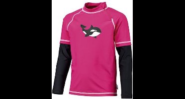BECO-SEALIFE® - Uv-shirt - Meisjes - Polyamide - Roze/zwart - Maat 116