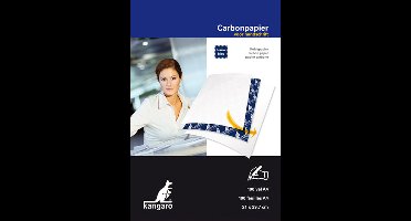 Kangaro carbonpapier - A4 - 100 vel - blauw - handschrift - K-7800478
