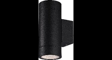 HOFTRONIC Cali - LED Wandlamp - Up and Down light - Mat Zwart - IP65 Waterdicht - 4000K Neutraal wit - Dimbaar - Moderne muurlamp - Geschikt wandlamp buiten, wandlamp badkamer en binnen - 3 jaar garantie