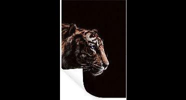 Muurstickers - Sticker Folie - Tijger - Portret - Roofdier - 20x30 cm - Plakfolie - Muurstickers Kinderkamer - Zelfklevend Behang - Zelfklevend behangpapier - Stickerfolie