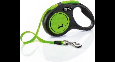 Flexi new neon lint Zwart/neon groen S/5M