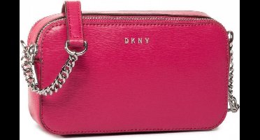 DKNY Leren Schoudertas Avondtas Bryant Sutton Camera Bag Pink Roze