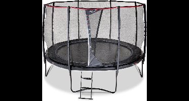 EXIT PeakPro Trampoline ø366cm - Op Poten - Rond - Trampoline Buiten - Voor Kinderen - Zwart
