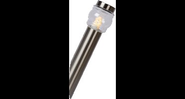 Lucide MIRANE Wandlamp Buiten - Ø 9 cm - E14 - IP44 - Mat chroom