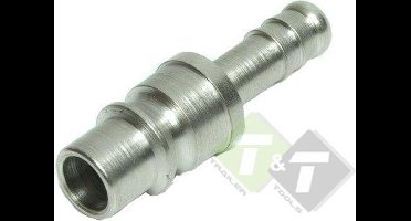 orion insteeknippel groot - met slangtule - 8mm - steker - insteek nippel