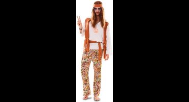 Witbaard Verkleedpak Hippie Heren Polyester Maat M/l