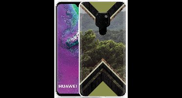 Huawei Mate 20 Hoesje Forest wood