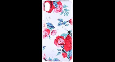 Shop4 - Xiaomi Redmi 7A Hoesje - Zachte Back Case Rozen Transparant
