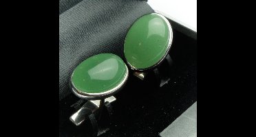 Manchetknopen - Echt Zilver 925 Aventurijn