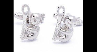 Manchetknopen - Koala Koalabeer Zilverkleurig