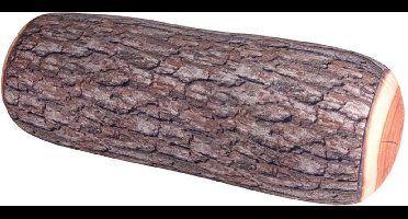 Kikkerland Neksteun - Kussen - Ideaal voor op reis en onderweg - Relax - Voor hoofd/nek/rug/benen - Boomstam thema - Lichtgewicht