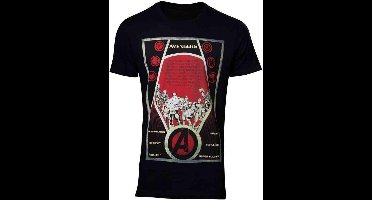 Marvel The Avengers Heren Tshirt -XL- Constructivism Poster Zwart
