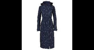 AGU Trench Coat Long Regenjas Urban Outdoor Dames - Blauw - L