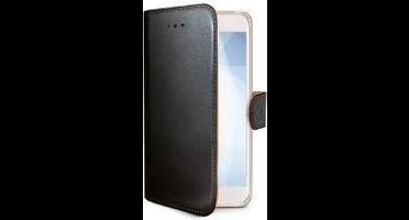 Celly Wally Bookcase hoesje - Geschikt voor Samsung Galaxy S6 Edge - Kunstleer - Pasjeshouder - Zwart