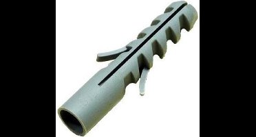 Nylon pluggen 5mm. Grijs. L22 stuks. DeltafiX.