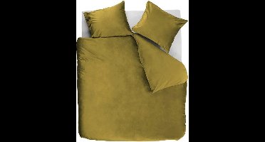 At Home by BeddingHouse Tender dekbedovertrek - Eenpersoons - 140x200/220 - Oker