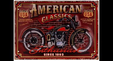 Metalen plaat - Motor, American Classics