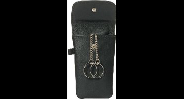 LeonDesign - sleuteletui - sleutelhoes - zwart - leer - sleuteletui dames - sleuteletui heren - sleutelhanger - sleutelhanger vrouw - sleutelhanger mannen - cadeau voor vrouw - cadeau man - cadeau voor man verjaardag - cadeau vrouw - 20 euro - kado