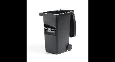 Container sticker Uitsneden Tenerife - Nachtbeeld van Puerto de la Cruz Tenerife - Zwart-Wit Klikosticker - 40x40 cm - kliko sticker - weerbestendige containersticker