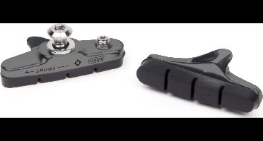 Elvedes Race remblokken 55mm - aluminium cartridge - geschikt voor Shimano velgremmen - per paar