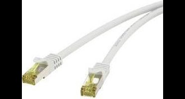 Renkforce RF-4149858 RJ45 Netwerkkabel, patchkabel CAT 6a (losse kabel CAT 7) S/FTP 25.00 cm Grijs Snagless, Vlambestendig 1 stuk(s)