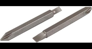 wolfcraft - Dubbele bitset, sleuf/kruiskop (PZ), 2-dlg. - 2408000