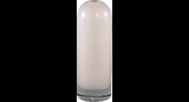 PTMD Byron Ronde Vaas - H22 x Ø7,5 cm - Wit - Dubbelglas