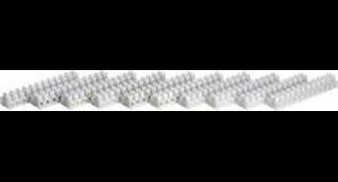 TRU COMPONENTS Kroonsteen Flexibel: 0.75-2.5 mm² Massief: 0.75-2.5 mm² Aantal polen: 12 Wit 10 stuk(s)