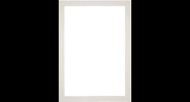 Passe-Partout Fotomaat 18x24 cm - Lijstmaat 25x35 cm - Lichtgrijs - Museumkarton - Fotolijst niet inbegrepen