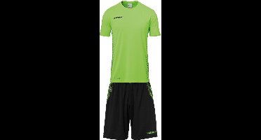 Uhlsport Score Sporttenue Korte Mouw Heren - Fluo Groen / Zwart | Maat: 3XL