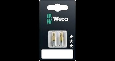 Wera 851/1 TiN SB SiS Kruis-bit PH 1 Gereedschapsstaal Gelegeerd, TiN D 6.3 2 stuk(s)