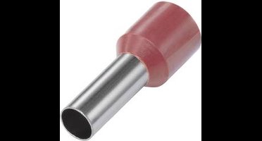 TRU COMPONENTS 1572425 Adereindhulzen 10 mm² Deels geïsoleerd Rood 100 stuk(s)