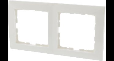 Berker S1 afdekraam – inbouw – 2–voudig – polarwit – 10 stuks