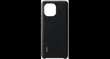 Origineel Xiaomi Mi 11 Hoesje Rugged Vegan Leather Case Carbon Zwart geschikt voor Xiaomi Mi 11