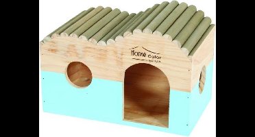 Zolux knaagdierhuis home nesting blauw 30x18x20,5 cm