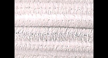 Chenilledraad Folia 50cm lang - 10 stuks wit