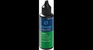Navulinkt Schneider 650 groen - 50ml v.perm. markers