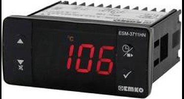Emko ESM-3711-HN.5.11.0.1/00.00/1.0.0.0 Tweestandenregelaar Temperatuurregelaar Pt100 -50 tot 400 °C Relais 16 A (l x b