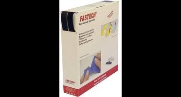 FASTECH® B20-SKL999925 Klittenband Om vast te plakken Hotmelt Haak- en lusdeel (l x b) 25000 mm x 20 mm Zwart 25 m