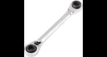 TOOLCRAFT TO-5355795 Dubbele ringsleutelratelset Sleutelbreedte (metrisch) 10 - 19 mm