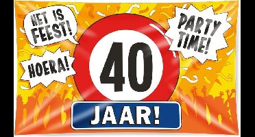 XXL Gevel vlag - 40 jaar
