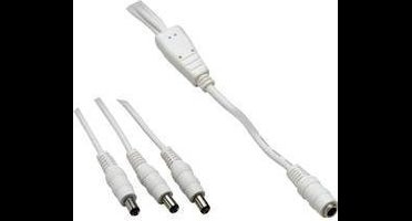 VOLTCRAFT Laagspannings-aansluitkabel Laagspanningsbus - Laagspanningsstekker 5.5 mm 2.1 mm 5.5 mm 2.1 mm 0.35 m 1 stuk