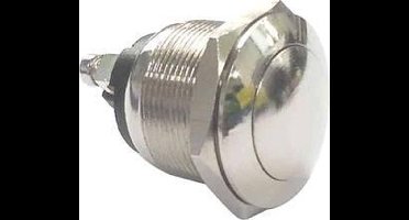 TRU COMPONENTS 701401 PBS-28B Vandalismebestendige druktoets 250 V/AC 2 A 1x uit/(aan) Moment 1 stuk(s)