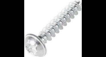 TOOLCRAFT 88202 Zelfborende schroeven voor kunststof 2.2 mm 6 mm T-profiel Staal Verzinkt 100 stuk(s)