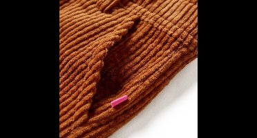 vidaXL - Kinderbroek - 116 - ribfluweel - cognackleurig