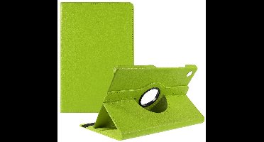 Hoes Geschikt voor Samsung Galaxy Tab A9 / Galaxy Tab A11 8.7 inch hoes – 360° draaibaar tablethoes – Groen