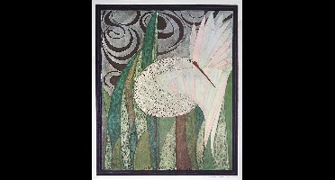 Kunstdruk Beate Rose - Vogel 2 52x62cm