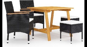 vidaXL - 5-delige - Tuinset - zwart